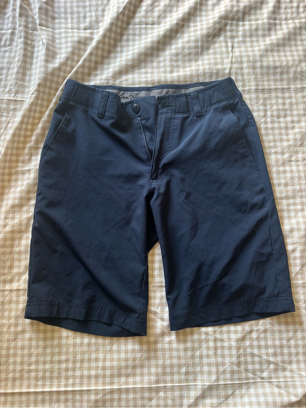 Hogan Navy Flat-Front Men’s Shorts